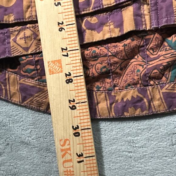 Y2k 2000s Gramicci Retro Anorak Patchwork Jacket Hoodie Mens Small Hawaiian VTG - Picture 15 of 16